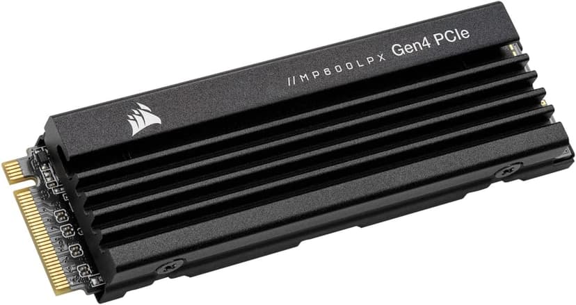 Corsair MP600 PRO LPX 1TB M.2 NVMe PCIe x4 Gen4 SSD - Optimised for PS5 (Up to 7,100MB/sec Sequential Read & 5,800MB/sec Sequential Write Speeds, High-Speed Interface, Compact Form Factor) Black