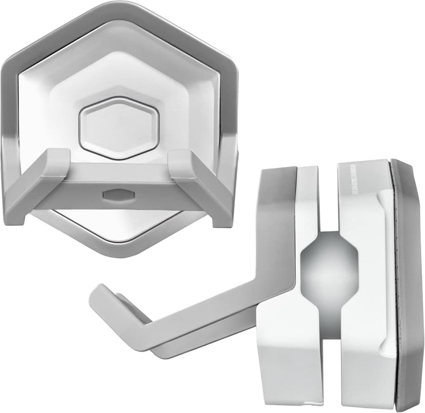 Cooler Master MasterAccessory GEM White Magnetized Multi-Surface Mounting Gaming Storage, Peripherals, Gamepads, Headsets, VR Headsets, Mobile Phones, Rubberized Protective Arms (MCA-U000R-WPHK00)