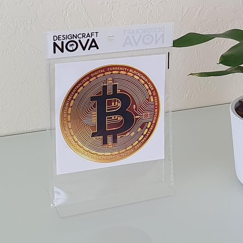 Crypto Mining Bull Trading Bitcoin Money Sticker – Cryptocurrency Enthusiast Car Bumper & Window Sticker Laptop Skateboard Luggage Sticker for Truck Hardhat Stickers for Men and Woman 4.5" so38