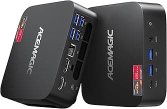 ACEMAGICIAN K1 Mini Gaming PC Ryzen 7 5700U Mini PC 16GB DDR4 512GB SSD Mini Computers (8C/16T, up to 4.3Ghz), 4K Triple Display Mini Desktop Bluetooth/WiFi6/Office