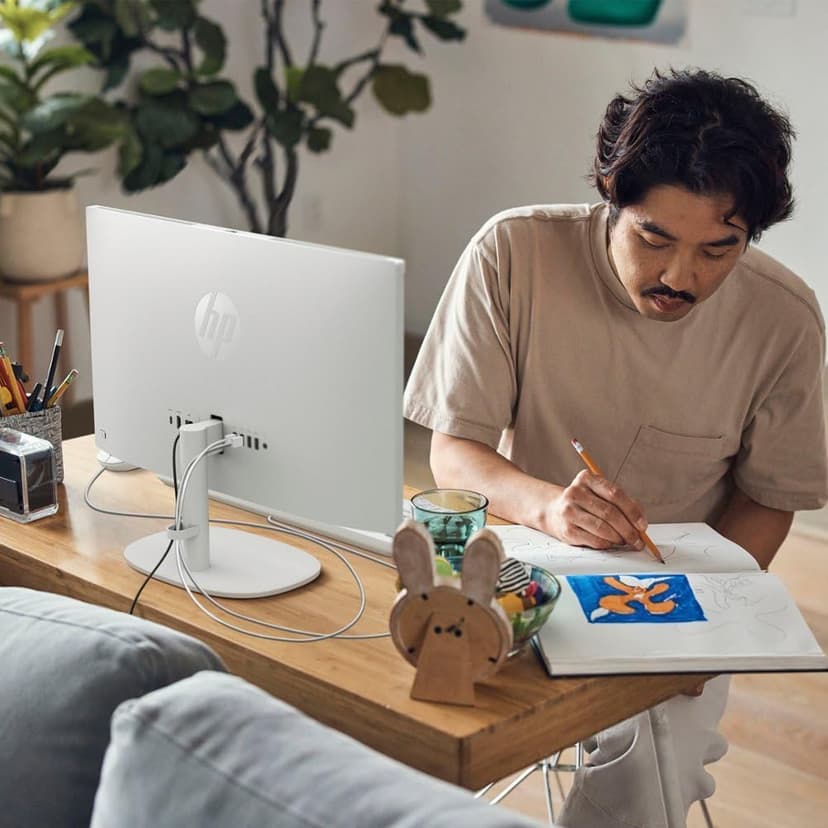 HP Business All-in-One Desktop| 22" Full HD Display| Intel Dual-core Processor| 16GB RAM| 512GB PCIe SSD| 128GB External Drive & Microsoft Office Trial| KB&Mouse| HDMI&USB-C| WiFi6| Windows 11 Pro