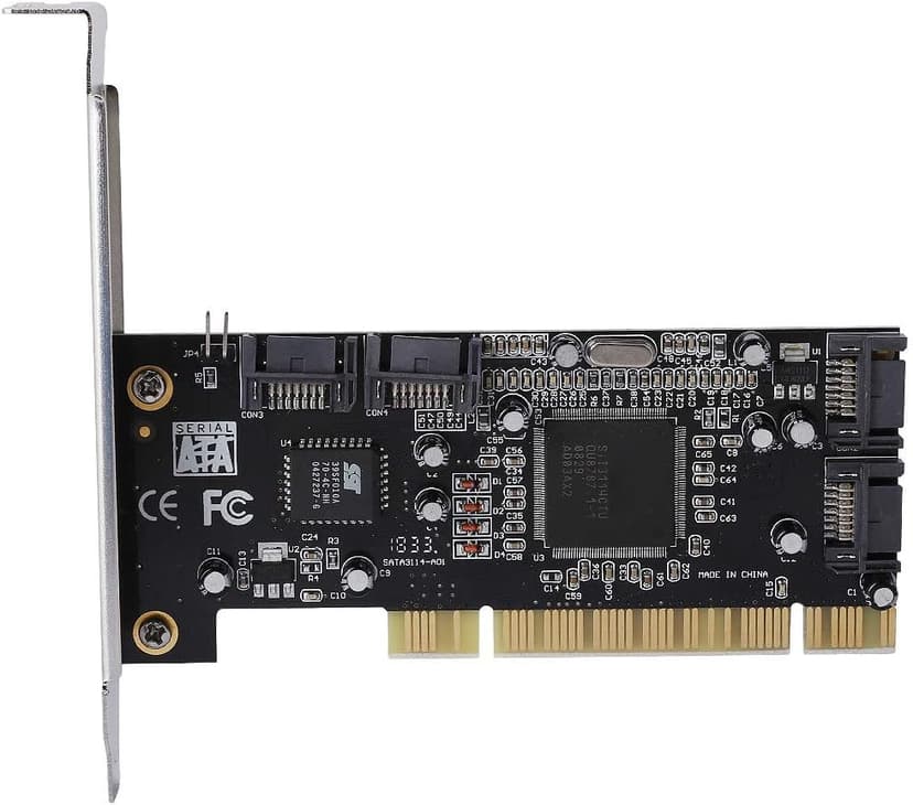 EBTOOLS PCI to 4 Port SATA RAID Card, 1.5Gbps Sil3114 Computer Internal Chipset RAID Controller Card, Support for 98SE/Me/2000/XP/NT 64 bit/Vista/Linux/Netware OS