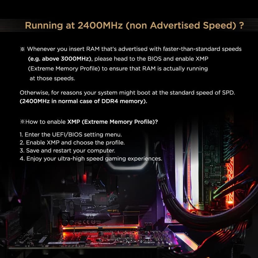 【DDR4 RAM】 GIGASTONE Game PRO 32GB Kit (2x16GB) DDR4 3200MHz PC4-25600 CL 16-18-18-40 Intel XMP 2.0 AMD Ryzen 1.35V UDIMM 288 Pin Unbuffered Non ECC High Performance Gaming Desktop Memory - White