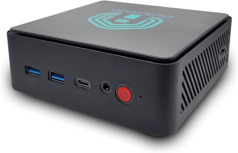 No OS | Pulcro TK Two Mini PC | N100 CPU, 16GB DDR4 RAM, 256GB M2 SSD, 4K HDMI+DisplayPort+USB Support, 4X USB, 2.5Gbps Ethernet, WiFi, BT