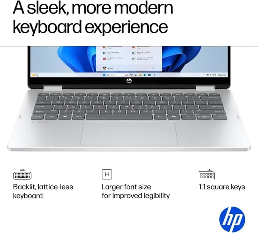 2025 HP OmniBook 5 Flip X360 2-in-1 Touchscreen AI PC Laptop (14" FHD+ IPS, Intel 10-Core 7 150U (> i7 1355U), 16GB DDR5, 1TB SSD) for Creator, Designer, 5MP IR Webcam, 21-Hr Battery Life, Win 11 Pro