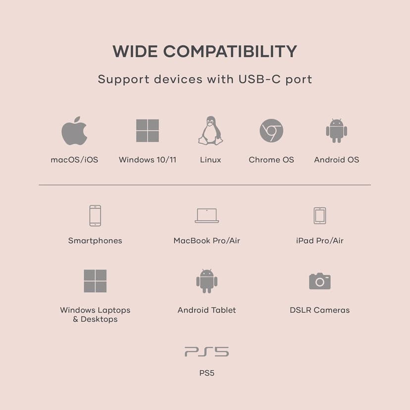 Satechi M.2 NVMe Mini SSD Enclosure with 10Gbps Transfer Speed, Up to 2TB SSD Storage, Active Auto Cooling, Compact and Portable USB C Case, Supports NVMe 2230 SSDs, (SSD Not Included)