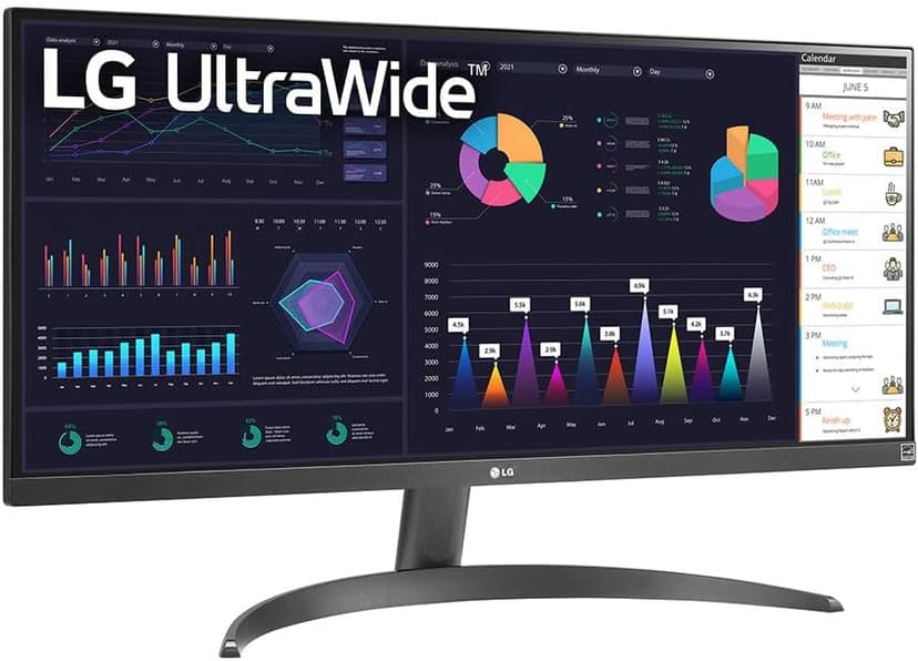LG 29WQ500 29-Inch UltraWide FHD IPS HDR10 Monitor with AMD FreeSync, Dynamic Action Sync, and Low Latency for Gaming (Black)