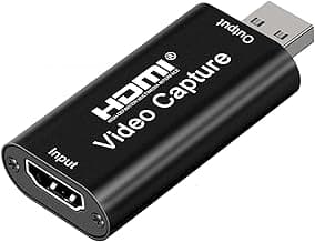 AXHDCAP 4K HDMI Video Capture Card, Cam Link Card Game Audio Adapter HDMI to USB 2.0 Record Capture Device for Streaming, Live Broadcasting, Video Conference, Teaching, Gaming