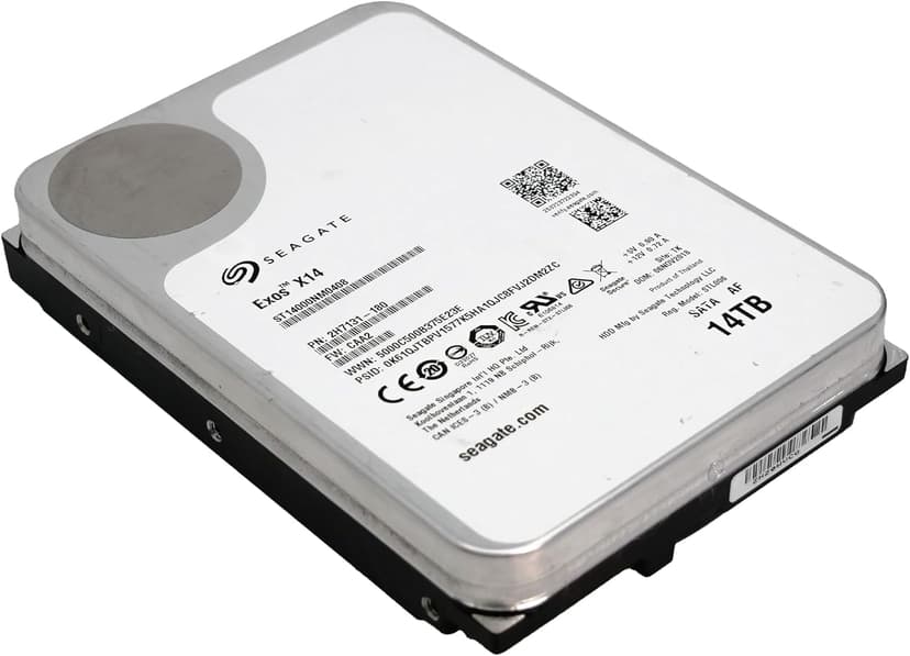 Seagate Exos X14 ST14000NM0408 14TB 7.2K RPM CMR SATA 6Gb/s 512e 3.5in Hard Drive (Renewed)