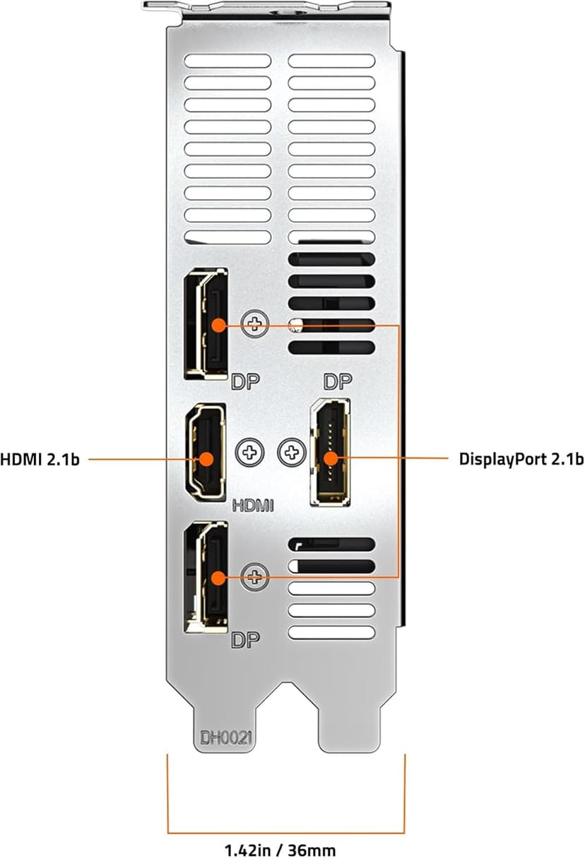 GIGABYTE GeForce RTX 5060 OC Low Profile 8G Graphics Card, 8GB 128-bit GDDR7, PCIe 5.0, Supports up to 4 displays, GV-N5060OC-8GL Video Card