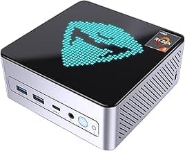 Machenike Mini Desktop, AMD 8-Core Ryzen 9 7940HS, AMD Ryzen AI with Radeon 780M, 32GB DDR5 RAM, 1TB SSD, Support 2-Monitor 4K, HDMI, DP, Type-C, RJ-45, Wi-Fi 6, Windows 11 Pro