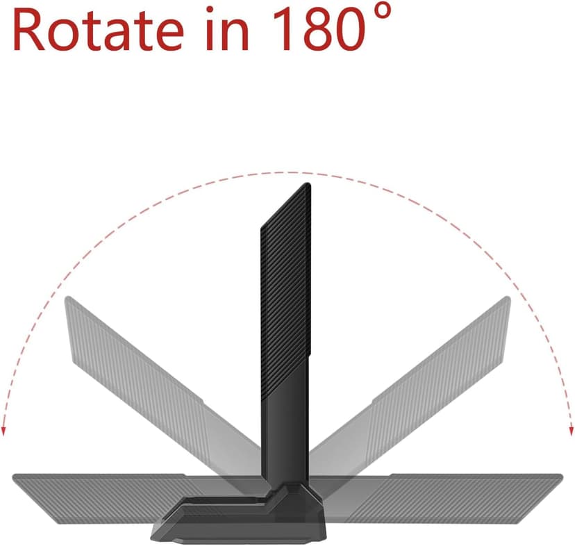 External WiFi 6 6E Tri-Band Antenna 6GHz 5.8GHz 2.4GHz Magnetic Base Replacement Antenna for PC Desktop Computer Asus Rog Strix Gigabyte Aorus Gaming WiFi Motherboard Card, Slinkdsco
