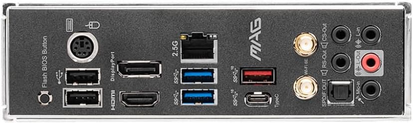 MSI MAG B550 Tomahawk MAX WiFi Gaming Motherboard (AMD Ryzen 5000 Series, AM4, DDR4, PCIe 4.0, SATA 6Gb/s, M.2, USB 3.2 Gen 2, HDMI/DP, Wi-Fi 6E, Bluetooth 5.2, 2.5Gbps LAN, ATX)