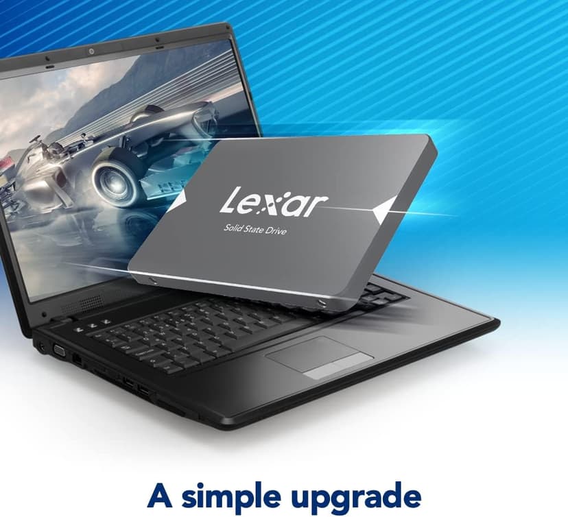 Lexar 128GB NS100 SSD 2.5 Inch SATA III Internal Solid State Drive, Up To 520MB/s Read, Gray (LNS100-128RBNA)