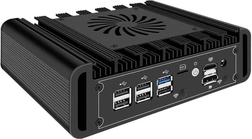Mini PC N100 Firewall Hardware Intel 82599ES 2 x 10GbE SFP+, 3 x i226V 2.5GbE LAN OPNsense Appliance,AES-NI, 2HD, SIM Card Slot, M.2 WiFi Slot,NO RAM NO SSD