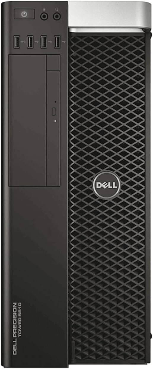 Dell Precision T5810 Mid-Tower Workstation - Intel Xeon E5-1650 v3 3.5GHz 6 Core Processor, 32GB DDR4 Memory, 512GB SSD, Nvidia Quadro K2200 Graphics Card, Windows 10 Pro. (Renewed)