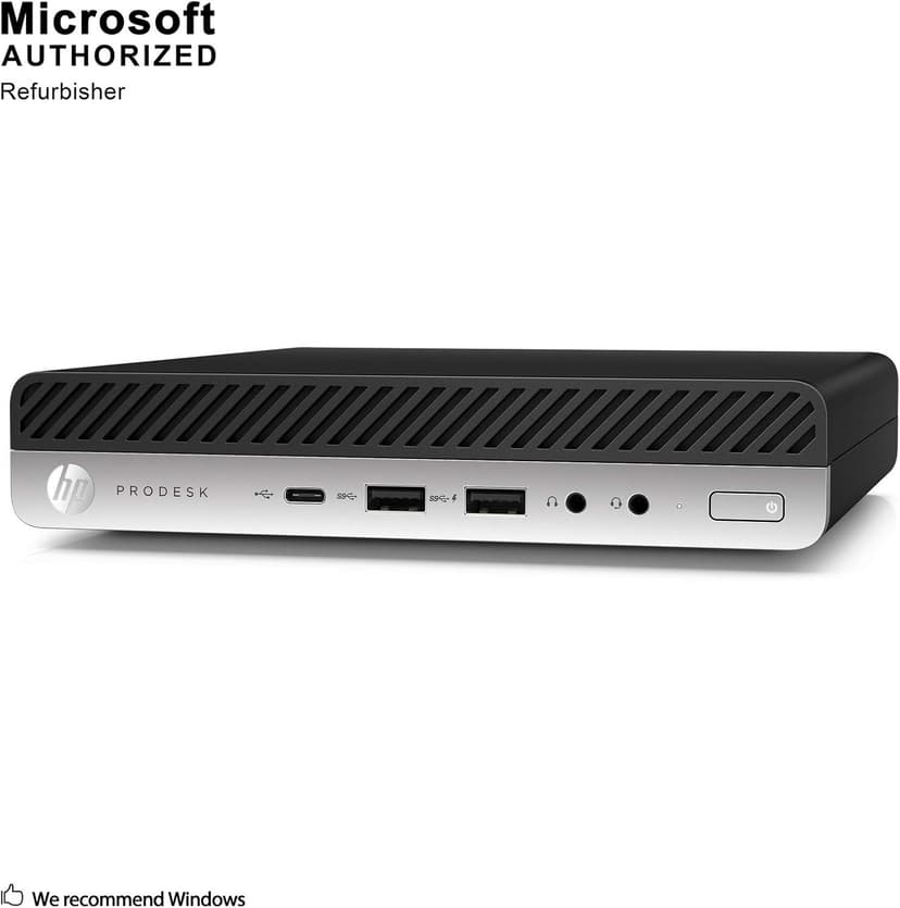 HP ProDesk 600 G3 Mini PC Desktop Intel Core i5-6500T (Quad Core) 16GB RAM 256GB PCIe Solid State Drive USB-C Windows 10 Professional (Renewed)