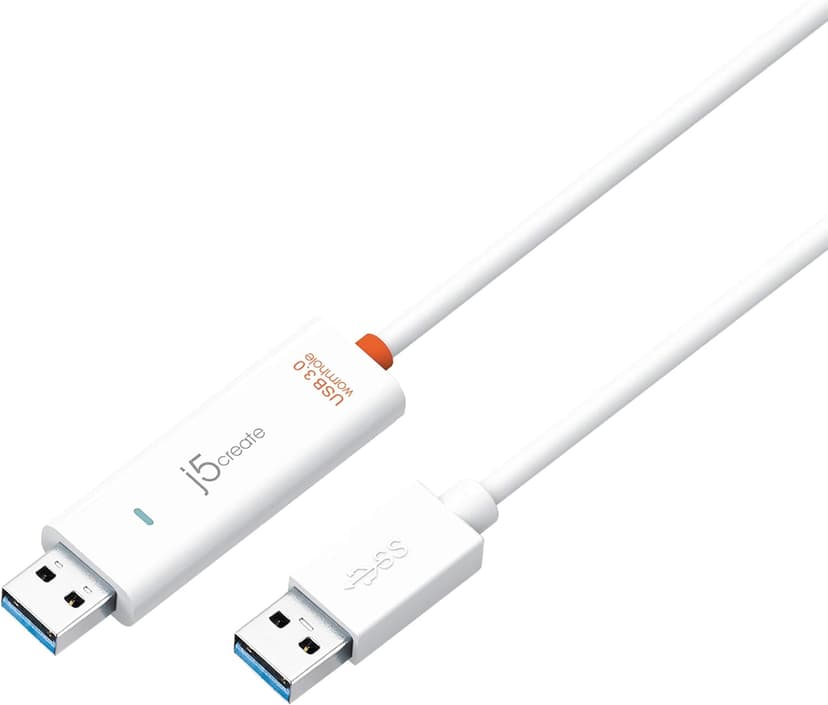 j5create JUC500 Data, Keyboard, and Mouse Sharing/Transfer USB 3.0 Cable Transfer Data Between Mac and Windows [Wormhole Switch]