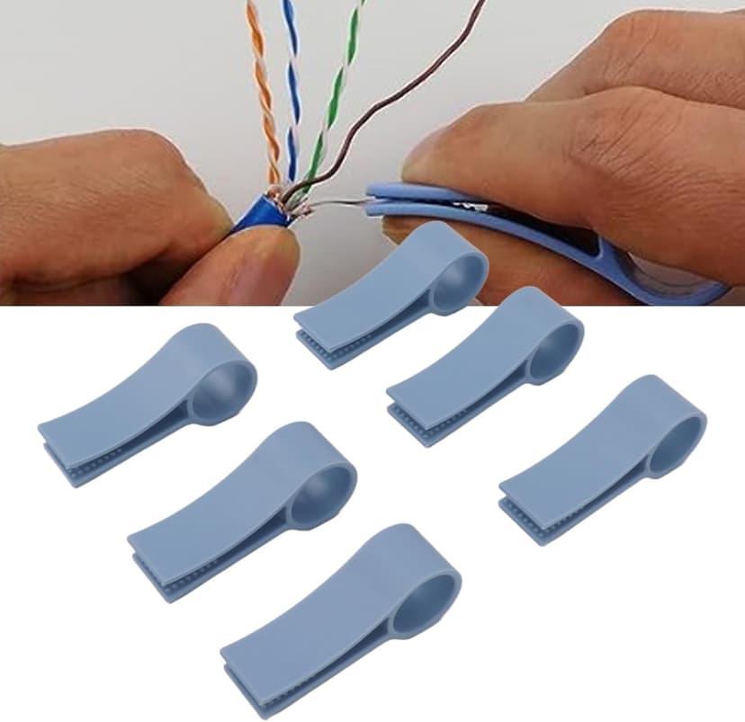 6 Pcs Wires Pair Separator Tools, Plastic Engineer Wire Straightener, Plastic Network Cable Untwist Tool, Network Wire Stripping Tool for CAT5 CAT5E CAT6 CAT7