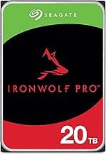 Seagate ST20000NE000 IronWolf Pro 20TB NAS Internal Hard Drive HDD – CMR 3.5 Inch SATA 6Gb/s 7200 RPM (Renewed)