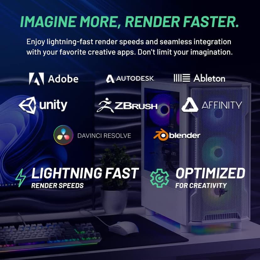 Skytech Archangel Gaming PC Desktop, Intel i5 13400F 2.5 GHz (4.6GHz Turbo Boost), NVIDIA RTX 4060 8GB GDDR6, 2TB SSD, 32GB DDR5 RAM 5200 RGB, 650W Gold PSU, Wi-Fi, Win 11 Home