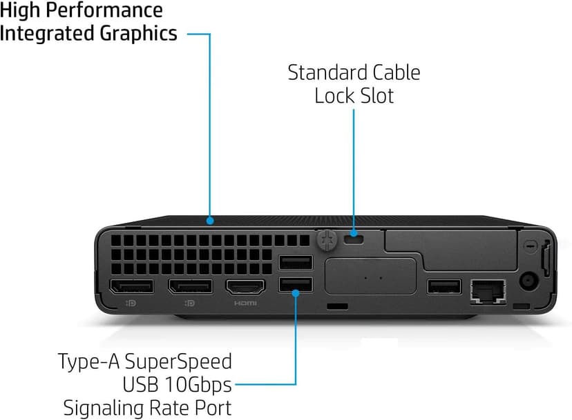HP Elite Mini 800 G9 MFF Business Desktop Computer, 14th Gen Intel 24-Core i9-14900 up to 5.8GHz, 64GB DDR5 RAM, 4TB PCIe SSD, WiFi 6, RJ-45, DisplayPort, Type-C, HDMI, Windows 11 Pro, Vent-Hear