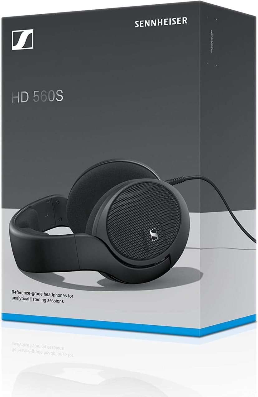 Sennheiser HD 560 S Over-The-Ear Audiophile Headphones - Neutral Frequency Response, E.A.R. Technology for Wide Sound Field, Open-Back Earcups, Detachable Cable, (Black) (HD 560S)