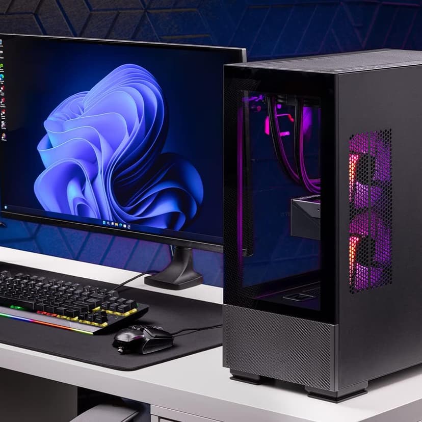 Skytech Gaming Azure Gaming PC Desktop – AMD Ryzen 7 7700X 4.5 GHz, NVIDIA RTX 4070, 1TB NVME SSD, 32GB DDR5 RAM RGB, 650W Gold PSU, 360mm AIO, 11AC Wi-Fi, Windows 11 Home 64-bit,Black