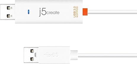 j5create JUC500 Data, Keyboard, and Mouse Sharing/Transfer USB 3.0 Cable Transfer Data Between Mac and Windows [Wormhole Switch]