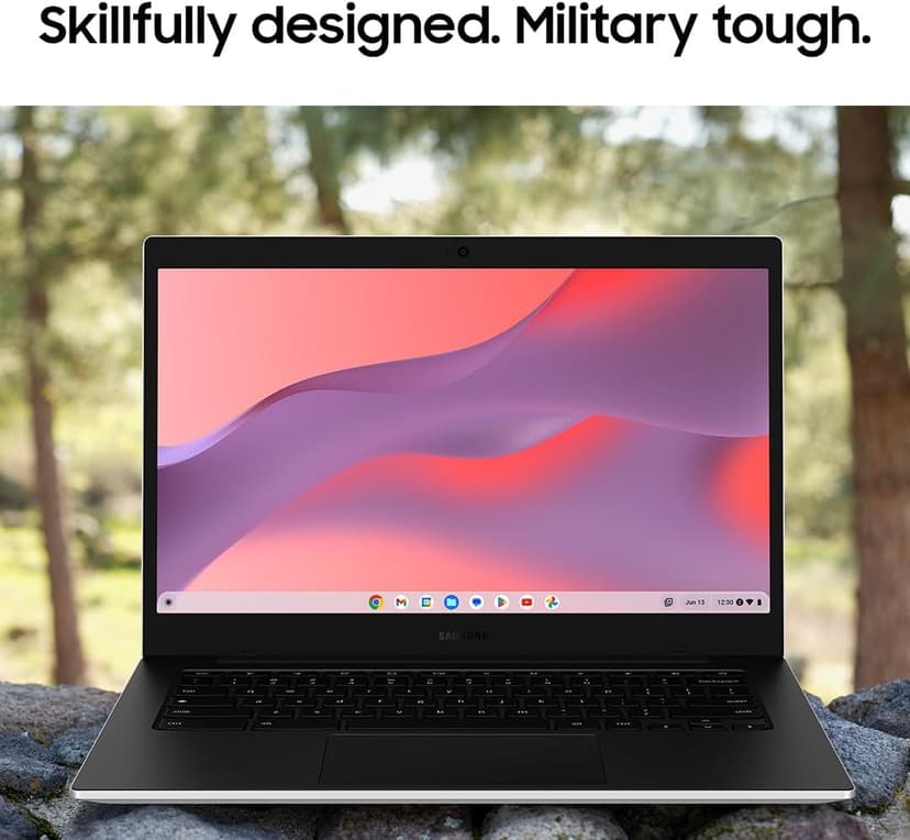 Samsung 14" Galaxy Chromebook Go Laptop PC Computer, Intel Celeron N4500 Processor, 4GB RAM, 64GB Storage, ChromeOS, XE340XDA-KA2US, Student Laptop, Back to School Ready, Silver