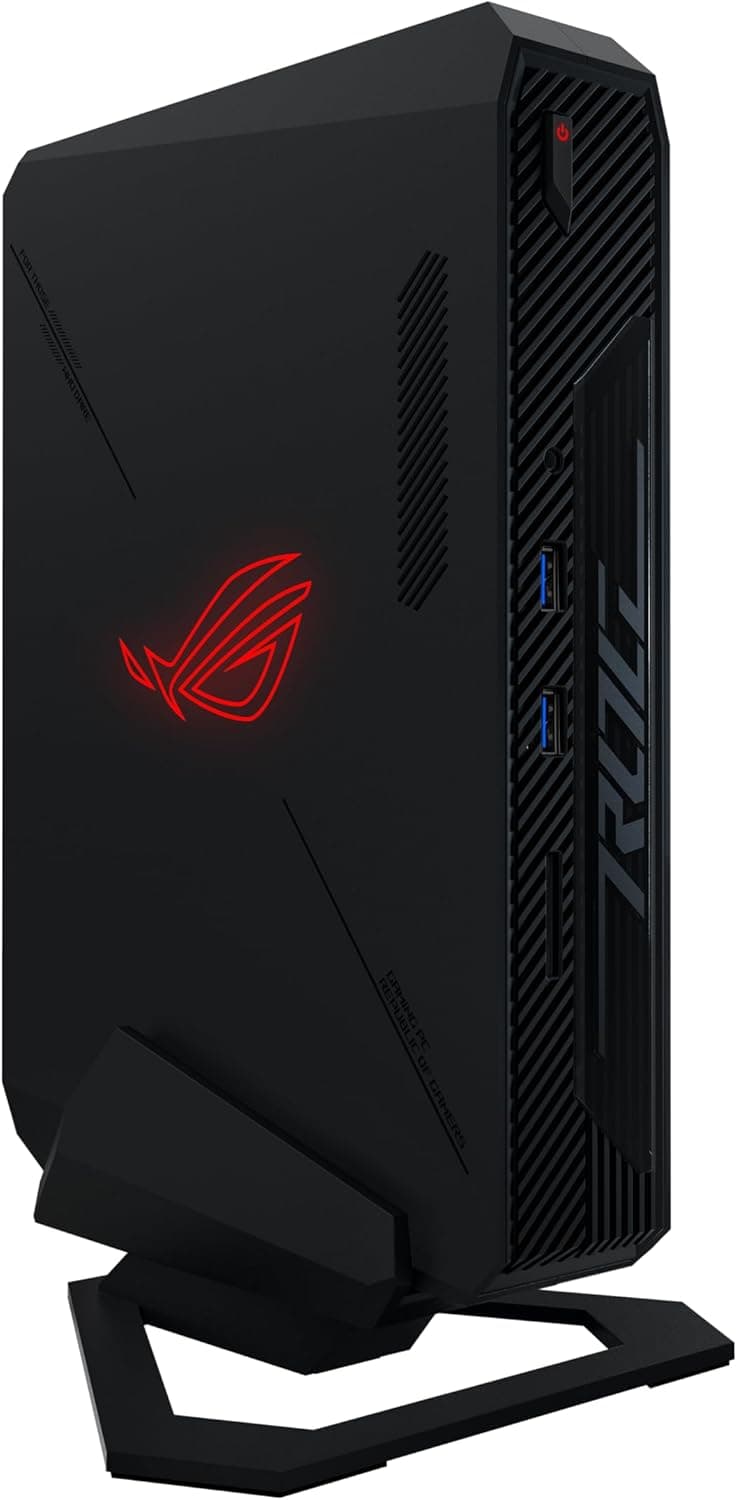 ROG NUC 760 Full System Mini PC with Intel 14th Gen Core Ultra 7 155H, NVIDIA GeForce RTX 4060 Graphics, 16GB DDR5 RAM, 1TB PCIe G4x4 NVMe SSD, Win 11, ARGB Lighting, with Vertical Stand Included