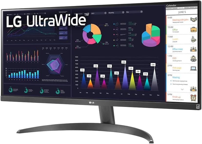 LG 29WQ500 29-Inch UltraWide FHD IPS HDR10 Monitor with AMD FreeSync, Dynamic Action Sync, and Low Latency for Gaming (Black)