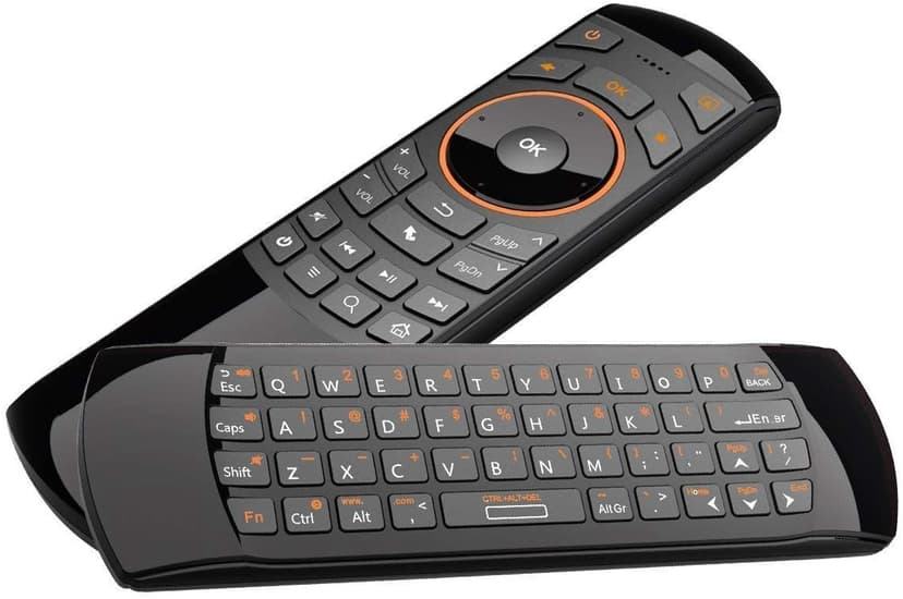 Rii Mini K25 Multifunction Portable 3 in 1 2.4GHz Wireless Fly Mouse Keyboard and Remote Control with Rechargeable Li-ion Battery for PC, Laptops, Linux, Android Tv Boxs, Windows, Windows, IPTV
