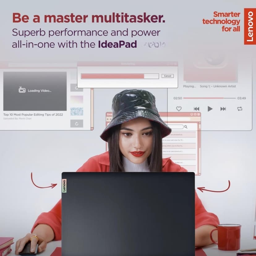 Lenovo 15.6" IdeaPad Laptop | 20GB RAM | Dual Storage: 1TB SSD + 128GB eMMC | 1-Year Microsoft Office 365 | Wi-Fi 6 | USB-C | Intel Dual-Core CPU | HD Display | Windows 11 | w/WOWPC Recovery USB
