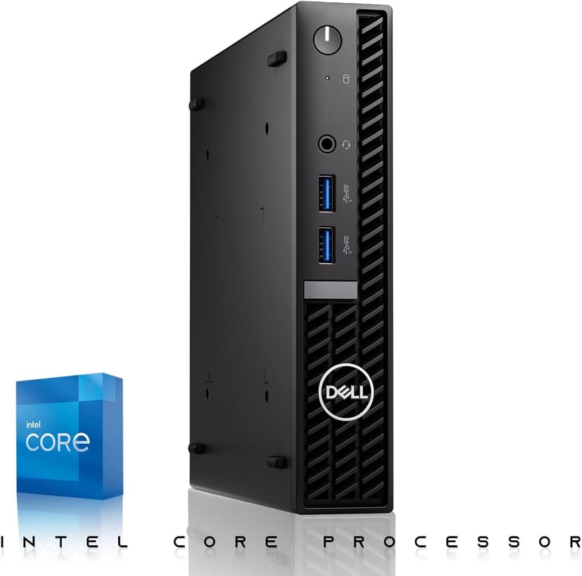 Dell Optiplex Tiny Mini Desktop PC, Intel Core i5, 32GB RAM, 1TB SSD with Dual 27 inch Curved Monitor, AI Enabled RGB Keyboard Mouse, RGB Soundbar and Webcam Windows 11 Pro (Renewed)