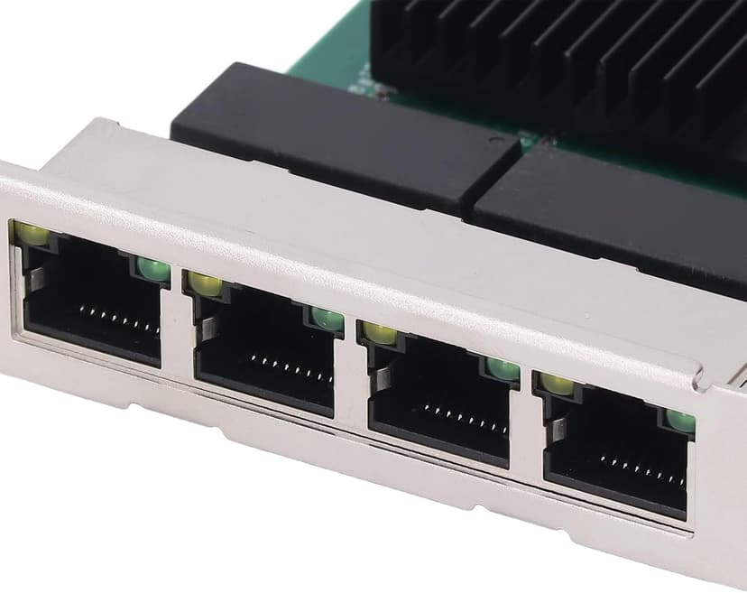 PCIe X4 Gigabit Network Card, 4 Port 1000Mbps Ethernet Adapter, for Desktop PC, Workstation, Server with 8 LED Indicators, Supports Wins Server, VMware ESX