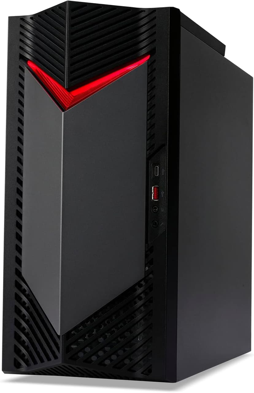 Acer Nitro 50 N50-656-UR16 Gaming Desktop | Intel Core i7-14700F 20-Core Processor | NVIDIA GeForce RTX 4060 | 16GB DDR5 5600MHz | 1TB PCIe Gen 4 SSD | Intel Wi-Fi 6E AX211 | Windows 11 Home