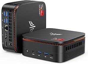 KAMRUI H1 Mini Gaming PC, AMD Ryzen 7 6800H, 16GB DDR5 4800MHz 512GB M.2 NVMe PCIe3.0x4 SSD Mini PC(8C/16T, up to 4.7GHz), 16MB L3 Smart Cache, Triple 4K Display/WiFi6/BT5.2/Mini Desktop Computers