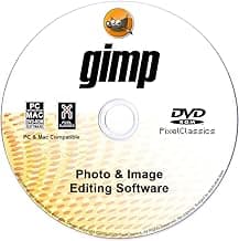 GIMP Photo Editor 2025 on CD Disc | Premium Professional Image Editing Software Compatible with Windows 11 10 8.1 8 7 Vista XP PC 32 & 64-Bit, Mac & Linux | Lifetime Licence & No Monthly Subscription