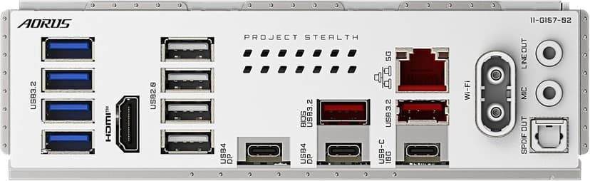GIGABYTE X870 AORUS Stealth ICE AMD AM5 Motherboard, ATX, DDR5, 4X M.2, PCIe 5.0, 2xUSB-4,USB-C, WIFI7, 5GbE LAN, EZ-Latch
