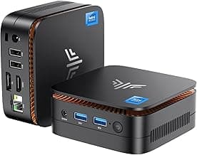 KAMRUI Essenx E1 Mini PC,W-11 Pro 12th N97 Mini Computer(Beat N150,up to 3.6GHz),Mini Desktop Computers 16GB RAM 512GB SSD,Desktop PC Support 4K HDMI+DP,Mini PC with Dual WiFi,Business Home Office