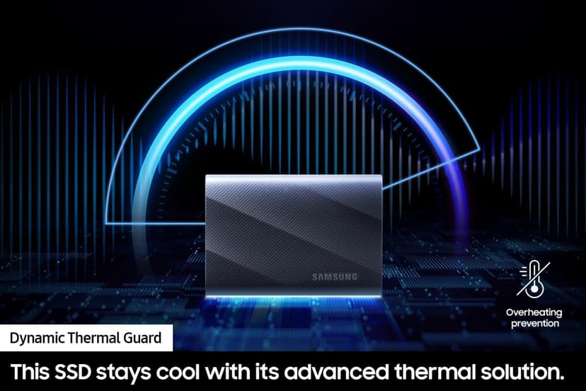SAMSUNG T9 Portable SSD 4TB, USB 3.2 Gen 2x2 External Solid State Drive, Seq. Read Speeds Up to 2,000MB/s for Gaming, Students and Professionals,MU-PG4T0B/AM, Black (pack of 1)