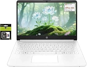 HP 14" Student-Laptop, Intel Celeron N4500(Up to 2.8GHz) 16GB RAM 192GB Storage(64GB eMMC + 128GB Ghost Manta SD Card) Computer Laptops with Office 365 Win11