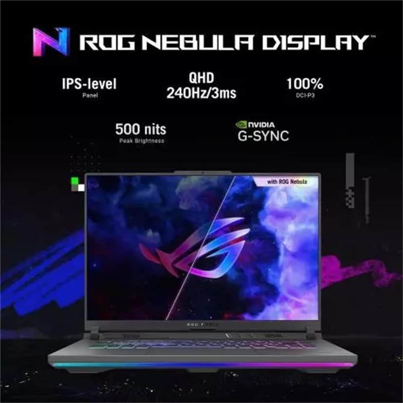 ASUS ROG Strix G16 Gaming Laptop 2024, 16" QHD 240Hz Display, Intel i9-14900HX, 64 GB DDR5 RAM, 4 TB SSD, GeForce RTX 4060, Wi-Fi 6E, Win 11 Pro