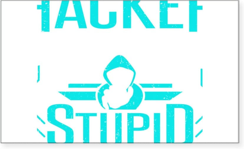 CafePress Cybersecurity Computer Hacking Ethical Hac Sticker Rectangle Bumper Sticker Car Decal