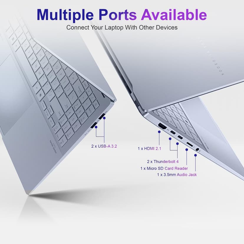 ASUS Vivobook S 15 Laptop, 15.6" 3K 120Hz OLED Display, 16-Cores Ultra 7 155H, Intel Arc Graphics, 16GB RAM, 1TB SSD, RGB Backlit KB, WiFi 6E, Thunderbolt 4, with Lifetime Office, Win 11 Pro