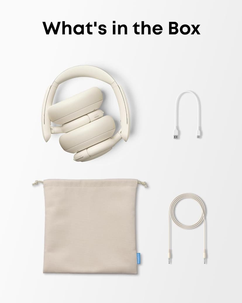 Soundcore Q30 by Anker, Hybrid Active Noise Cancelling Headphones, Multiple Modes, Hi-Res Audio, Custom EQ via App, 50H Playtime, Comfortable Fit, Bluetooth, Multipoint Connection