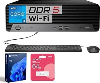 HP Elite 600 Small Form Factor Business Desktop, 13th Gen Intel 14-Core i5-13500, 32GB DDR5 RAM, 1TB SSD, Type-C, HDMI, DP, Wi-Fi, Wired KB & Mouse, Win11 Pro, Bundle with ADATA 64GB USB Flash Drive