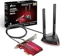 TP-Link WiFi 6 AX3000 PCIe WiFi Card (Archer TX3000E), Up to 2400Mbps, Bluetooth 5.3, 802.11AX Dual Band Wireless Adapter with MU-MIMO, OFDMA, Ultra-Low Latency, Supports Windows 11, 10 (64bit)