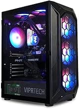 ViprTech Overlord 2.0 Liquid-Cooled PC - AMD Ryzen 7 5700X (4.6Ghz Turbo), RTX 4070 Super 12GB, 32GB DDR4 3200, 2TB NVMe SSD, 800W Gold PSU, VR-Ready, WiFi BT, Win 11, Gaming Desktop Computer